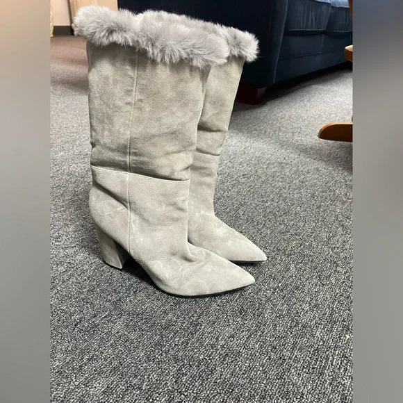 Nine west chrissa ankle boot size 7 light gray - Picture 9 of 9